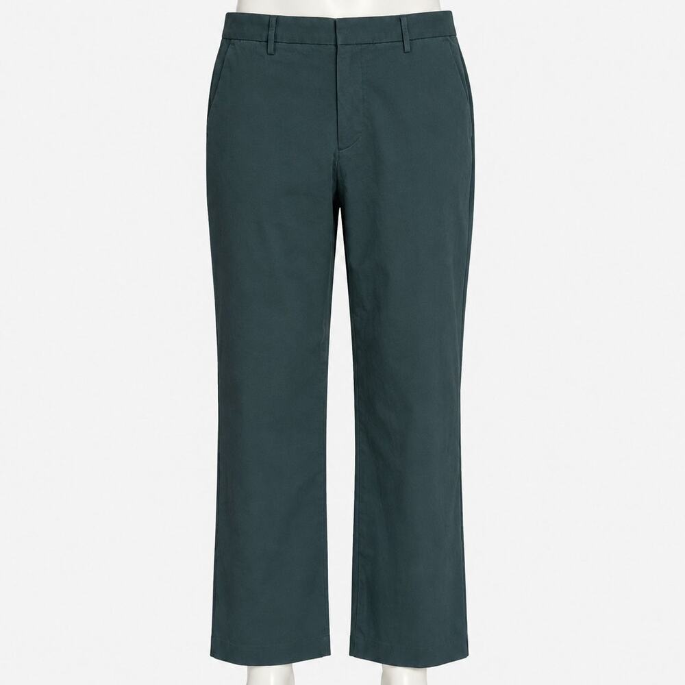 Dockers Straight Fit WatersLess Chino Pants Men's 34x30 Green Flat Front